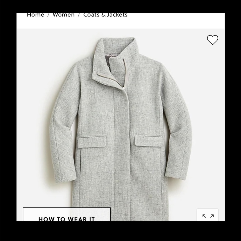 J Crew Cocoon Coat in Italian wool 6 - Picture 8 of 9